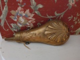 Antique Brass Powderhorn