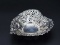 Gorham Heart Shaped Sterling Silver Pierced Rim Nut Dish