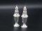 Pair of Columbia Sterling Silver over glass Salt & Pepper Shakers
