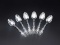 Set of (6) Gorham-Whiting Lily Pattern Sterling Silver Tea Spoons