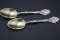 (2) Gorham Versailles Pattern Sterling Silver Demi Tasse Spoons