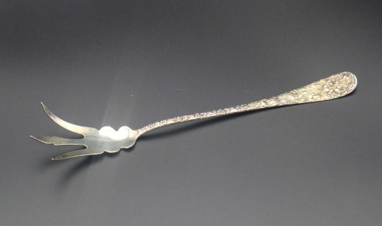 Stieff Rose Pattern Sterling Silver Lettuce Fork