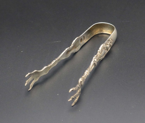 Gorham-Whiting Lily Pattern Sterling Silver Sugar Tongs