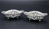 Pair of Tiffany Sterling Silver Nut Dishes