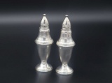 Pair of Columbia Sterling Silver over glass Salt & Pepper Shakers