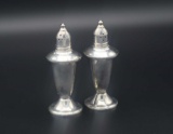 Pair of Duchin Creations Sterling Silver over glass Salt & Pepper Shakers