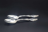 Pair of Gorham-Whiting Lily Pattern Sterling Silver Table Spoons