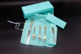 (5) Pieces of Tiffany & Co. English King Pattern Sterling Silver Flatware