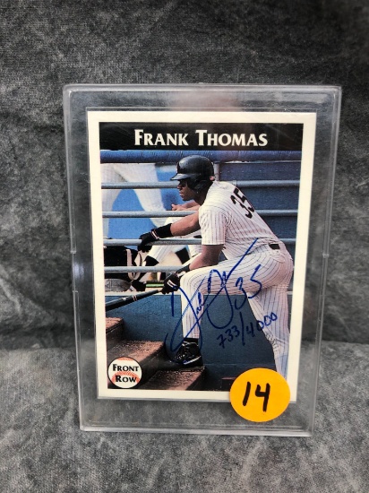 Frank Thomas Auth. Signature Card