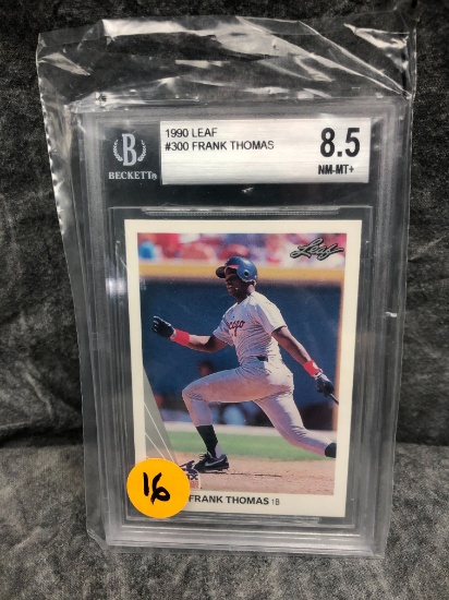 Graded Frank Thomas Rookie Card 8.5