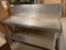 Stainless Steel Work Station w/ Backsplash & Under Shelf