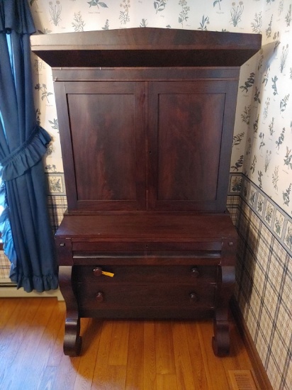 Mahogany Veneer Secretary