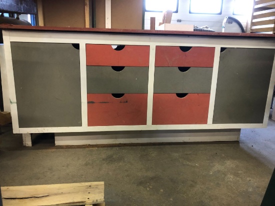 Custom Bench Saw Outfeed Table / Cabinet Unit