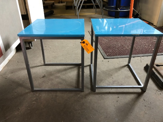 Pair of Metal Frame End Stands