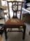 Period Chippendale Mahogany Owl Back Side Chair