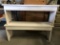 Pair of Whited Painted Porch Benches