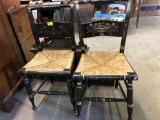 Pair Painted Hitchcock Chairs