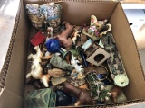 Box Lot, Miniature Figures, Dogs Etc.