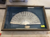 Antique Framed Victorian Fan