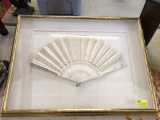 Antique Framed Victorian Fan