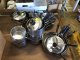 (30+/-) Pieces Revere Ware Copper Clad Cookware