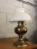 Brass Electrified Rayo Type Lamp