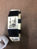 Inuit Ivory & Baleen Scrimshaw Bracelet