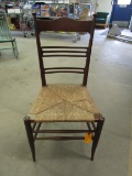 Antique Art Nouveau Influence Mahogany Side Chair