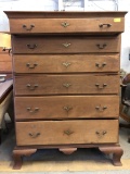 Chippendale Ogee Bracket Foot Tall Chest