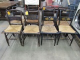 Assembled Set of Eight Antique Hitchcock Side Chairs