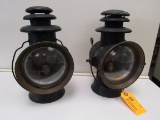 (2) Antique Dietz Union Driving Lamps