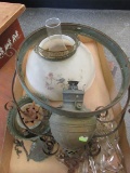 Antique Miller Hanging Kerosene Lamp