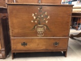 Early One Drawer Blanket Chest in Nice Small Size