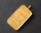 Credit Suisse Half Oz. .999 Gold Ingot (made into pendant)