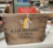Vintage Allen Orchards Wood Apple Crate and assorted collectibles