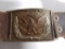 Union Civil War Leather Belt and Buckle belonging to Wiliam Dwight Walker, Orwell, VT