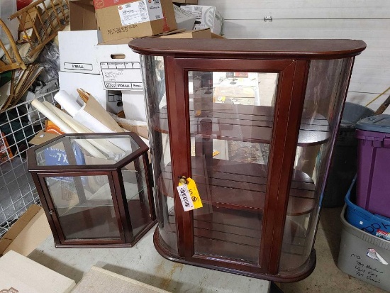 (2) Glass-Front Display Cabinets
