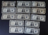 (13) U.S. $1.00 Silver Certificates