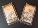 (2) .999 1 Oz. Silver Ingots