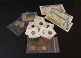 Assorted Canada Coins & Currency