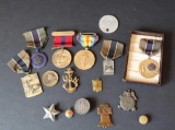 Lot of Military Medals & Badges