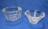 (2) Orrefors Sweden Crystal Bowls