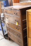 Antique 5-Drawer Oak Dresser