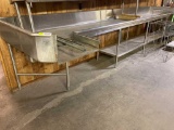 Right Hand Stainless Steel Dishwasher Station