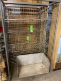 (3) Sections of Wire Shelving & Aluminum Shelf