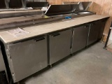 Beverage-Air 10' Stainless s Steel Pizza Prep Unit