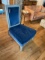 Continental Gray Painted Oak Frame Upholstered Chair