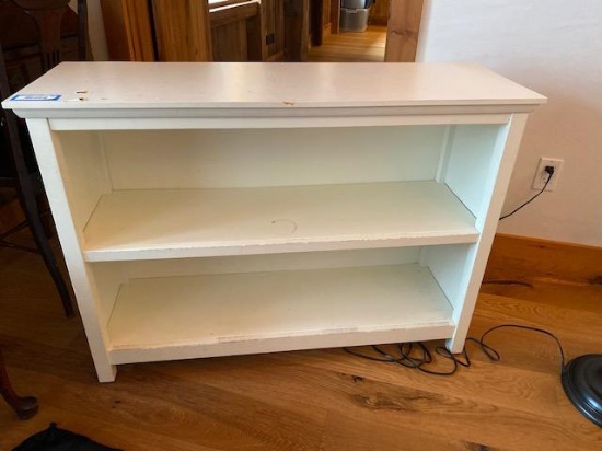 White Painted Wood Shelf Unit