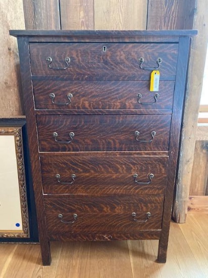 Five Drawer Oak Chest