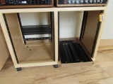 Custom Hardwood Rolling Component Rack